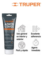 Truper Adhesivo de Montaje Adiós Clavos 140g