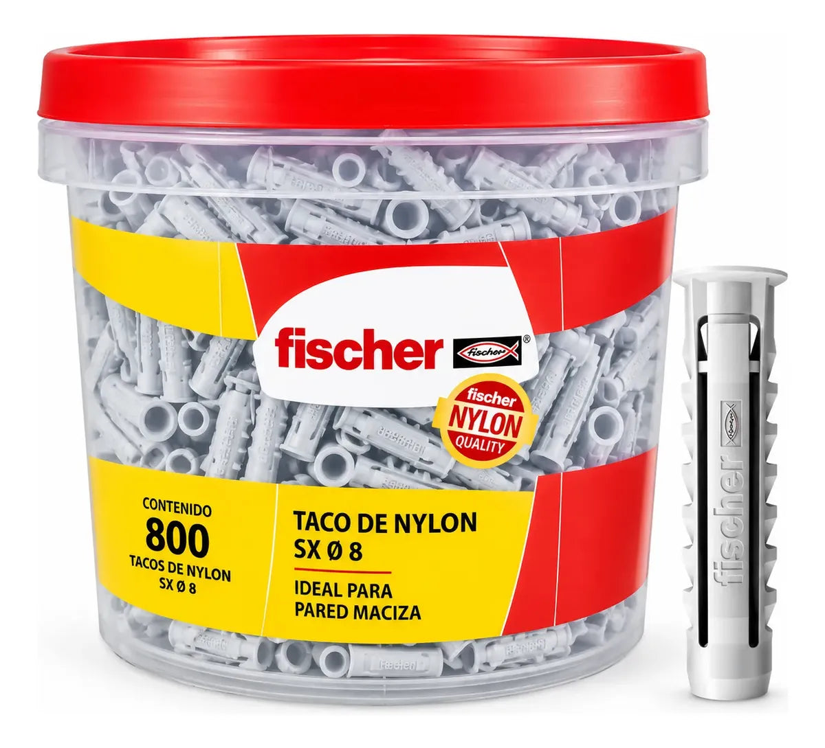 Fischer Taco Sx8 Balde 800 Unid. Cod 616290