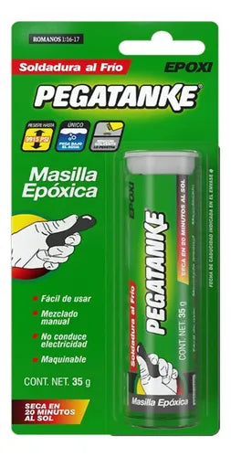 Pegatanke Masilla Epoxi 2 Componentes Negro 35 Grs