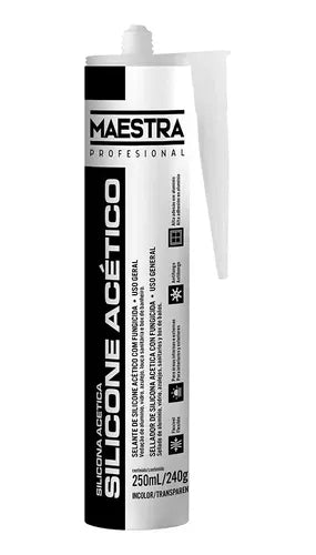 Maestra Silicona Acida Transparente 280 Ml