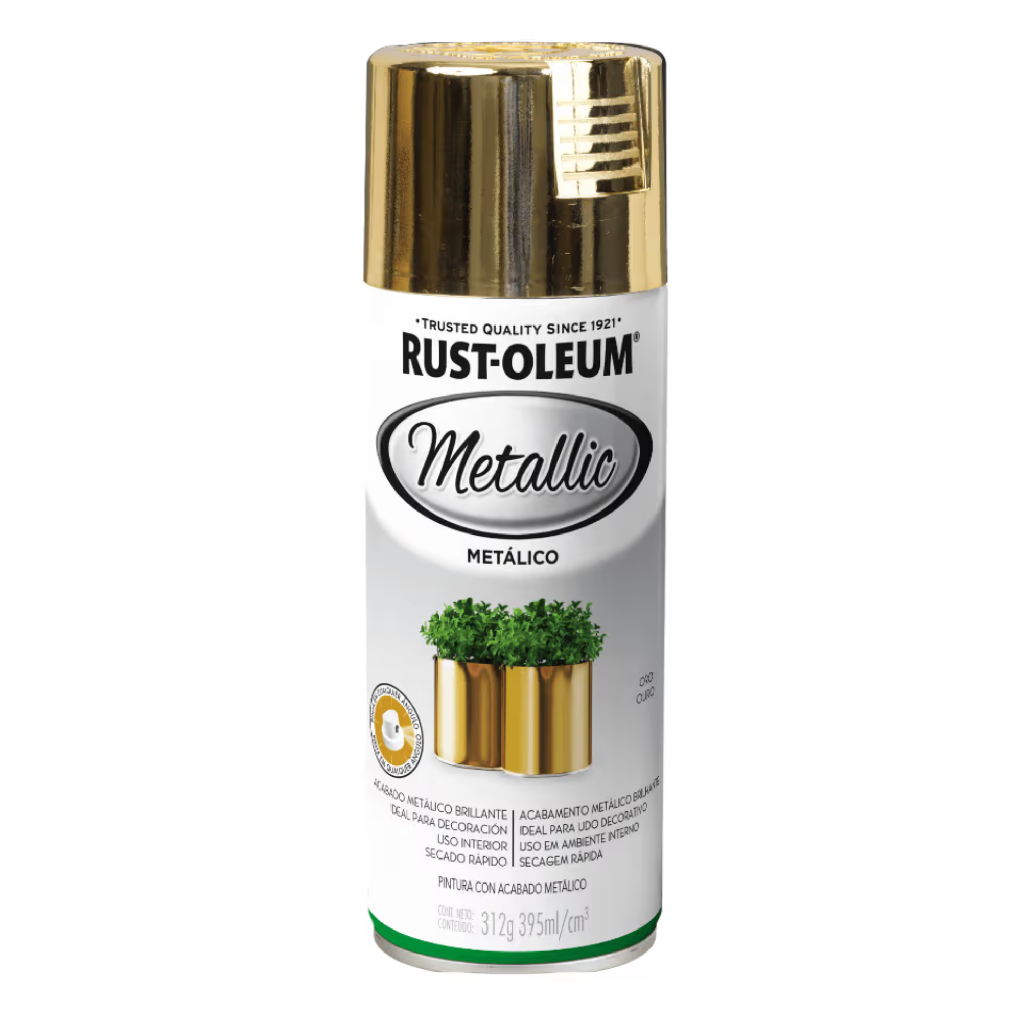 Rust Oleum Metallic Brass en Aerosol Color  312 Ml