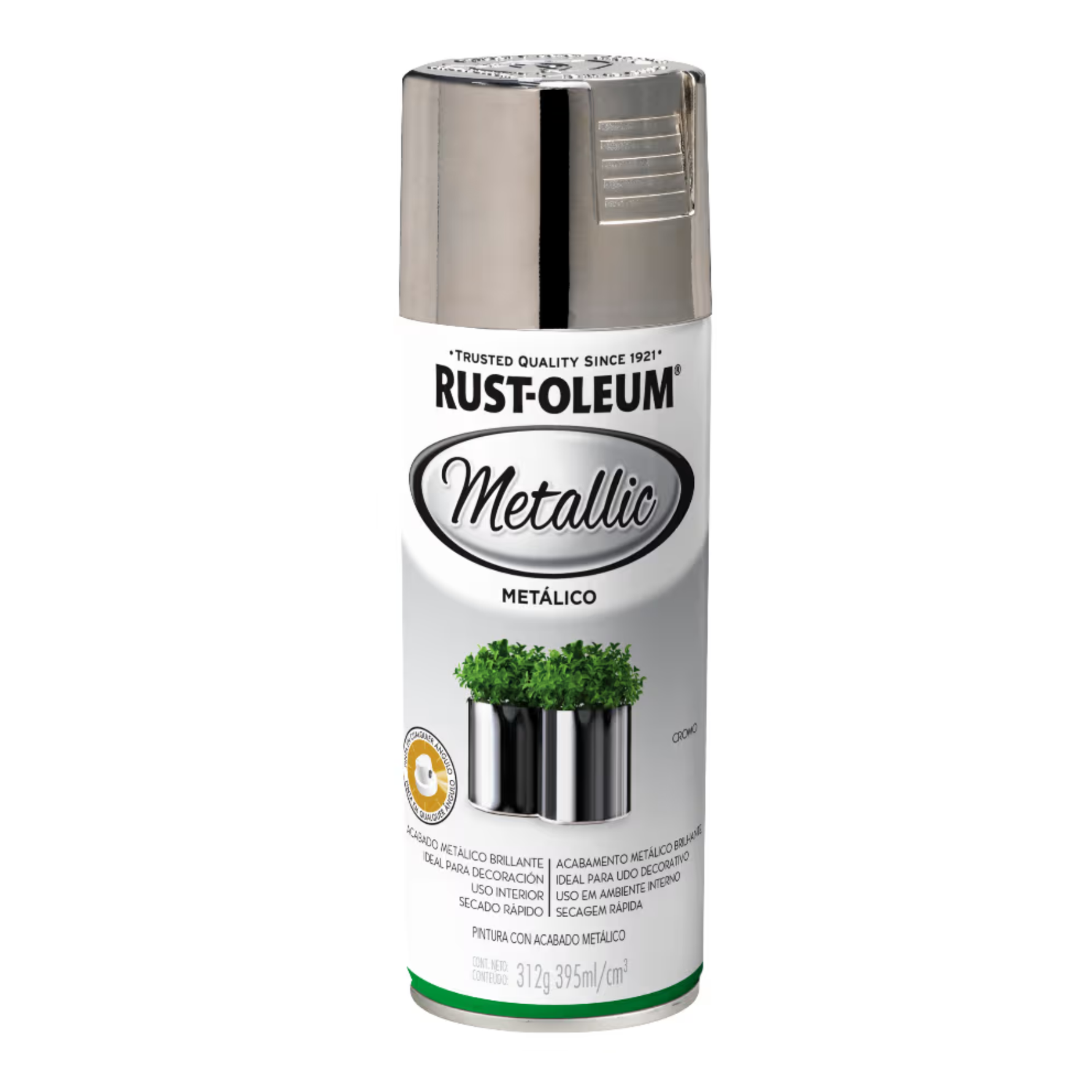 Rust Oleum Metallic Cromo en Aerosol Color  312 Ml