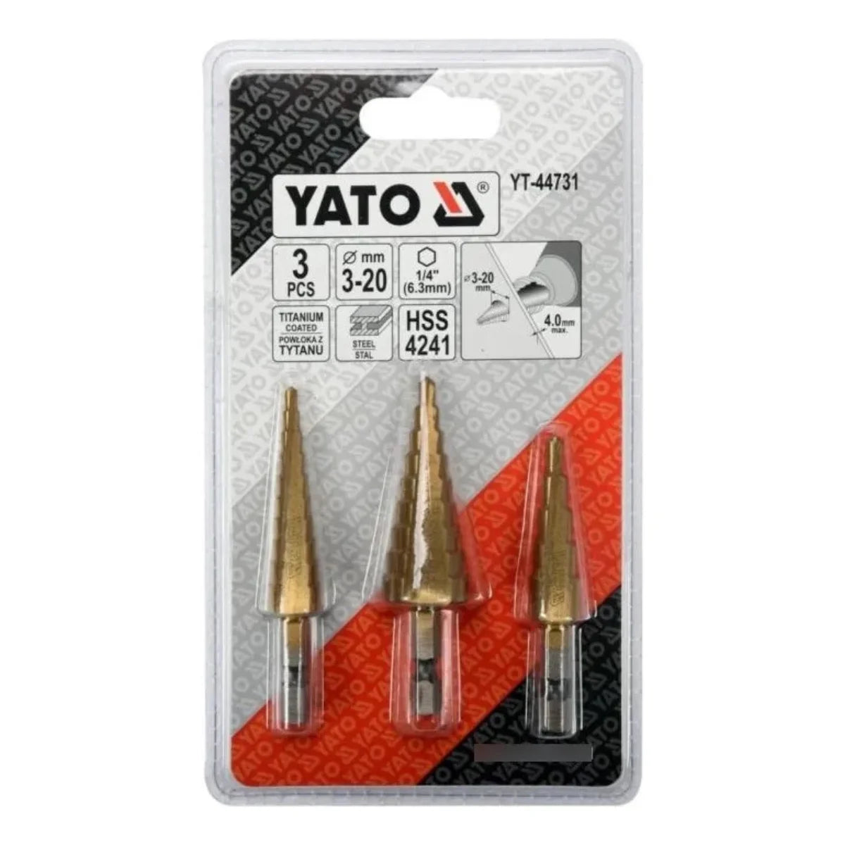 YATO Juego 3Pz. Mecha Escalonada ( 3 a 20mm)