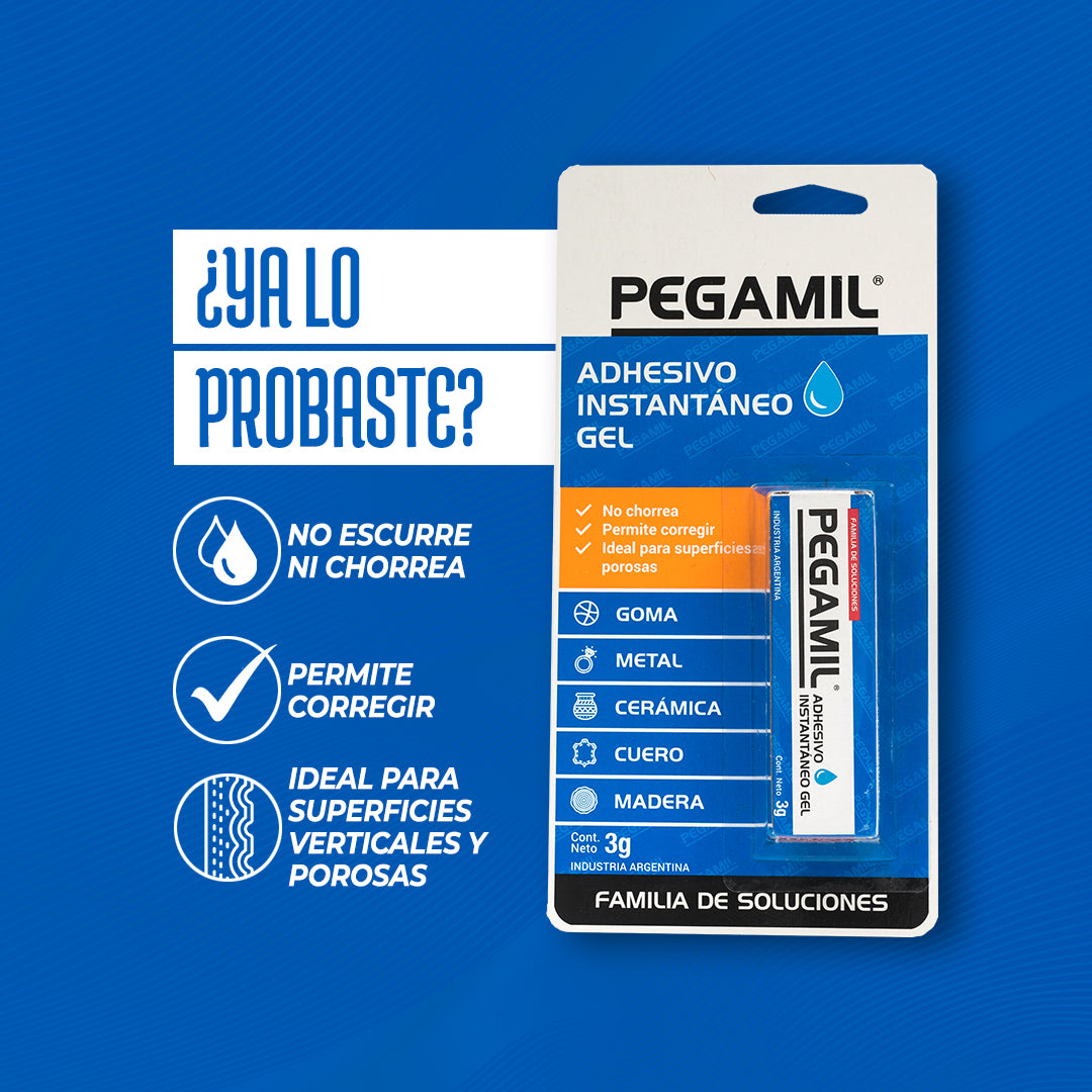 Pegamil Adhesivo Instantaneo Gel 3g