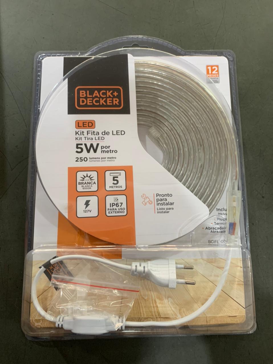 Black y Decker Kit de Cinta Led 5W 5 Metros - Fria