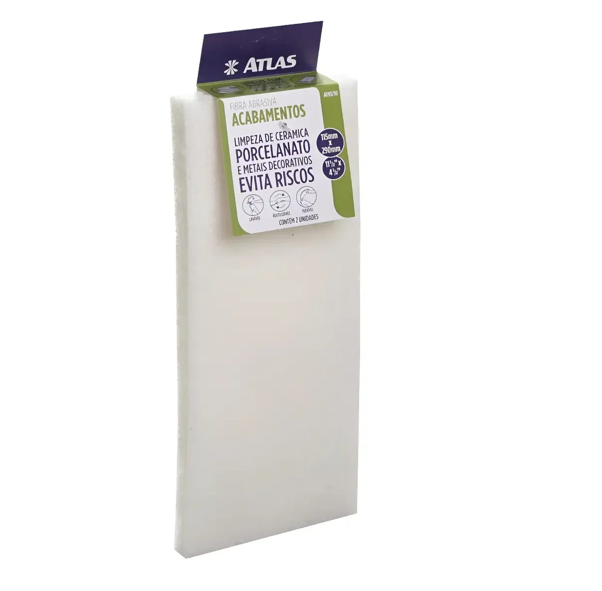 Atlas Fibra Abrasiva At95/10 115mmx290mm - 2 Unidades
