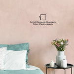 Suvinil Acrílico Efecto Cemento Quemado Piedra Rosa 5 kgs.