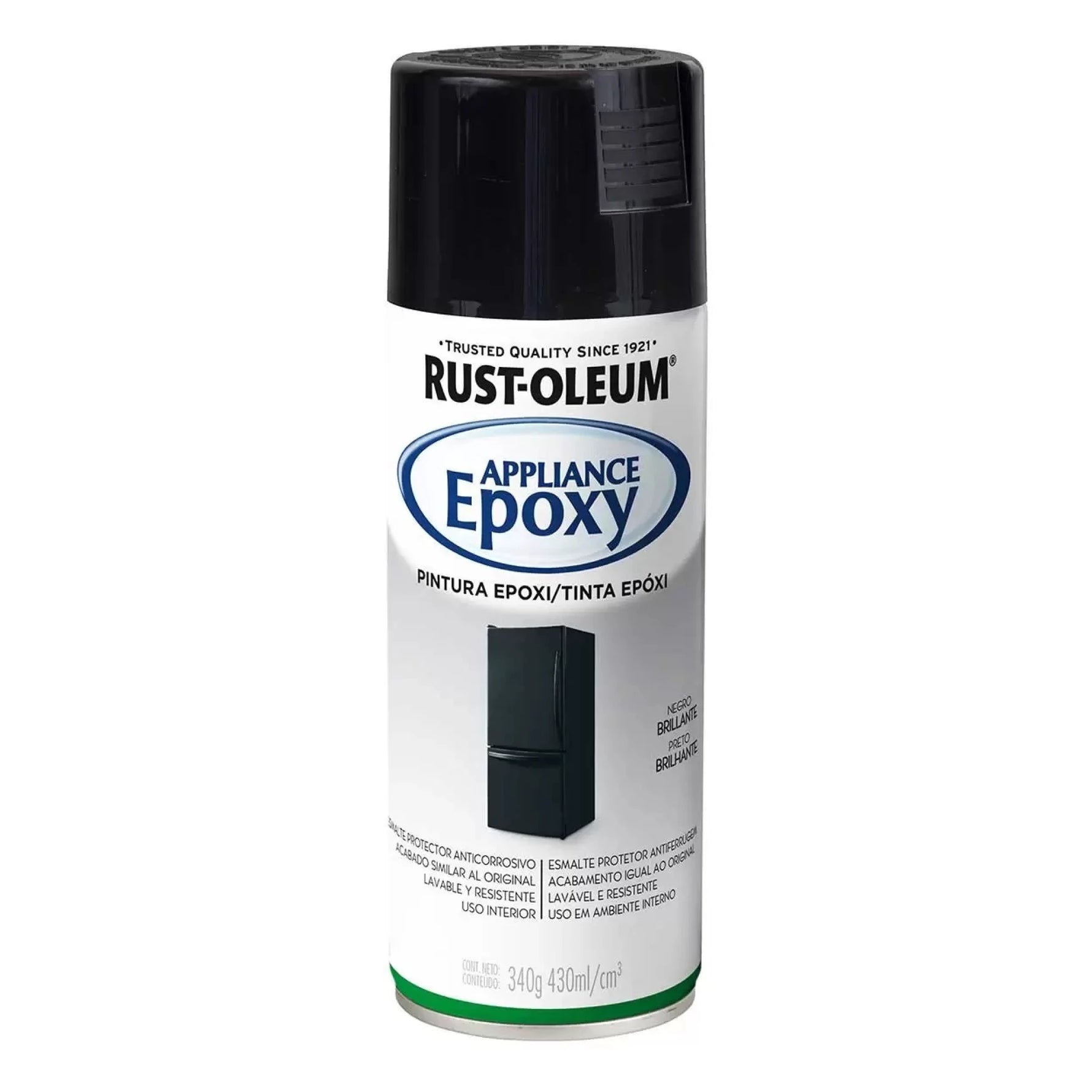 Rust Oleum Pintura Epoxi Negro Brillante 340 Ml