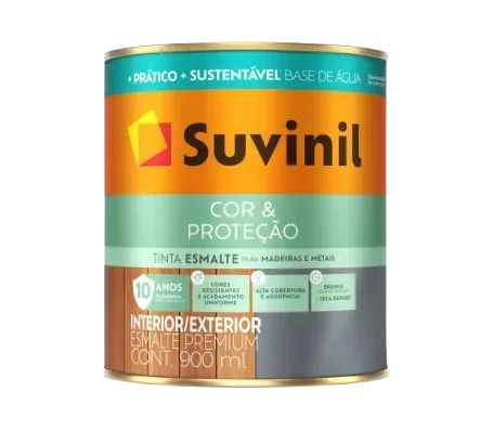 Suvinil Esmalte al Agua Seca Rápido Satinado Blanco 0.9 Lts