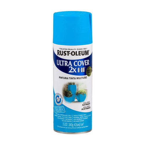 Rust Oleum Esmalte ultra cover Azul Oasis Satinado 430 Ml