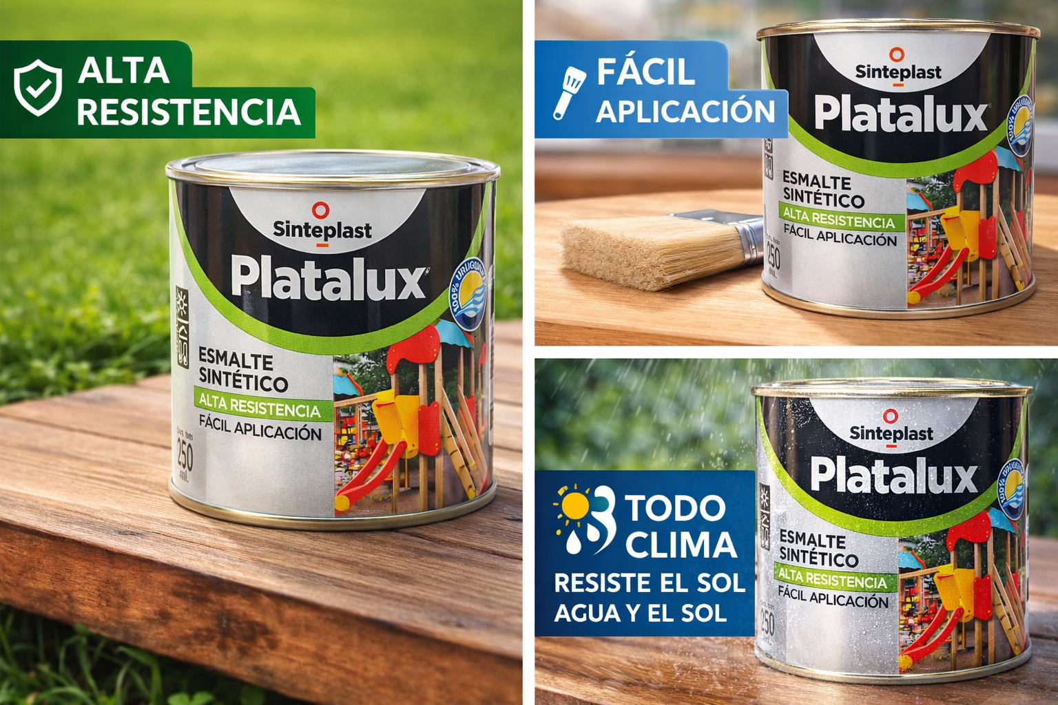 Platalux Esmalte Sintetico MATE Blanco 250 ML