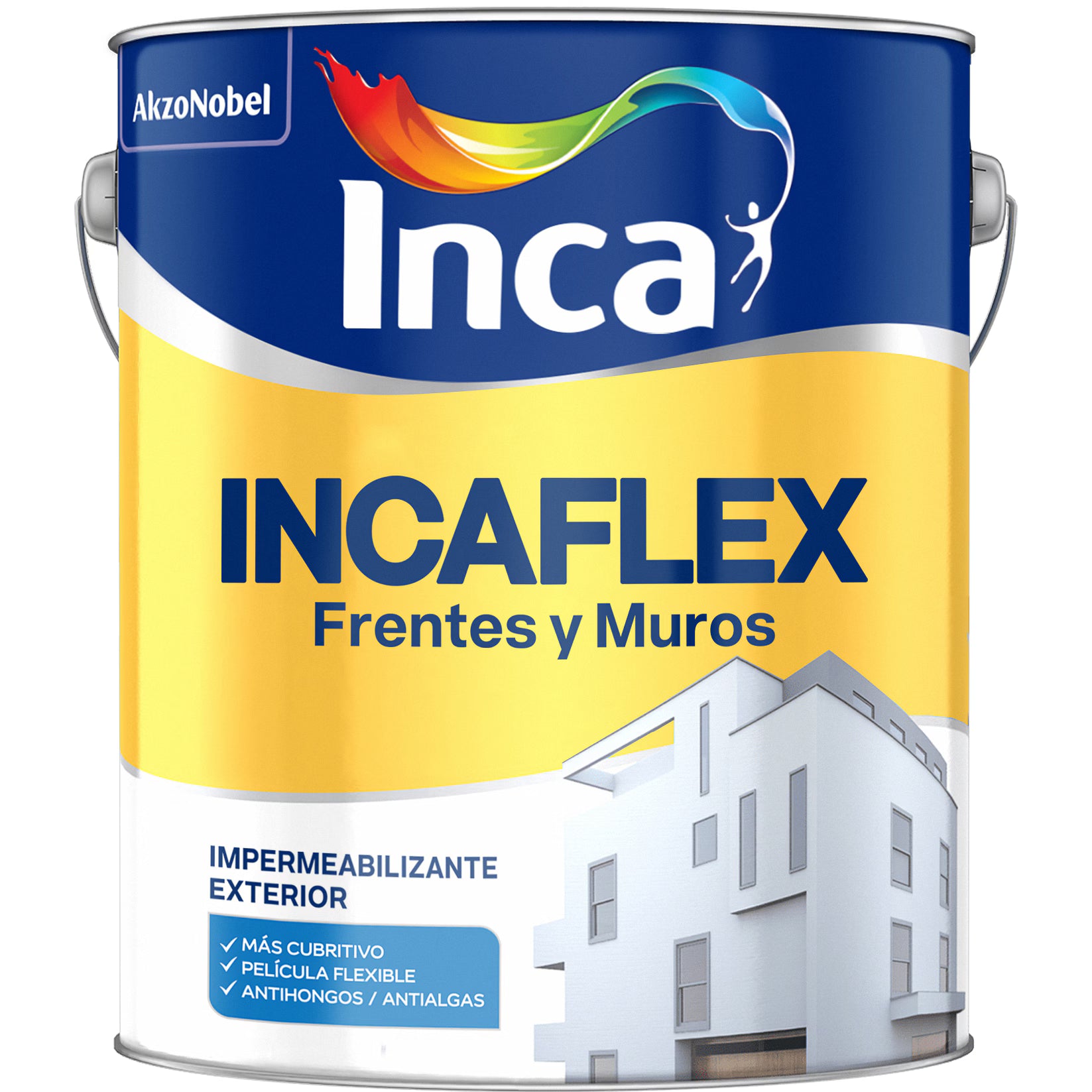Incaflex Frentes y Muros Blanco 4 Litros