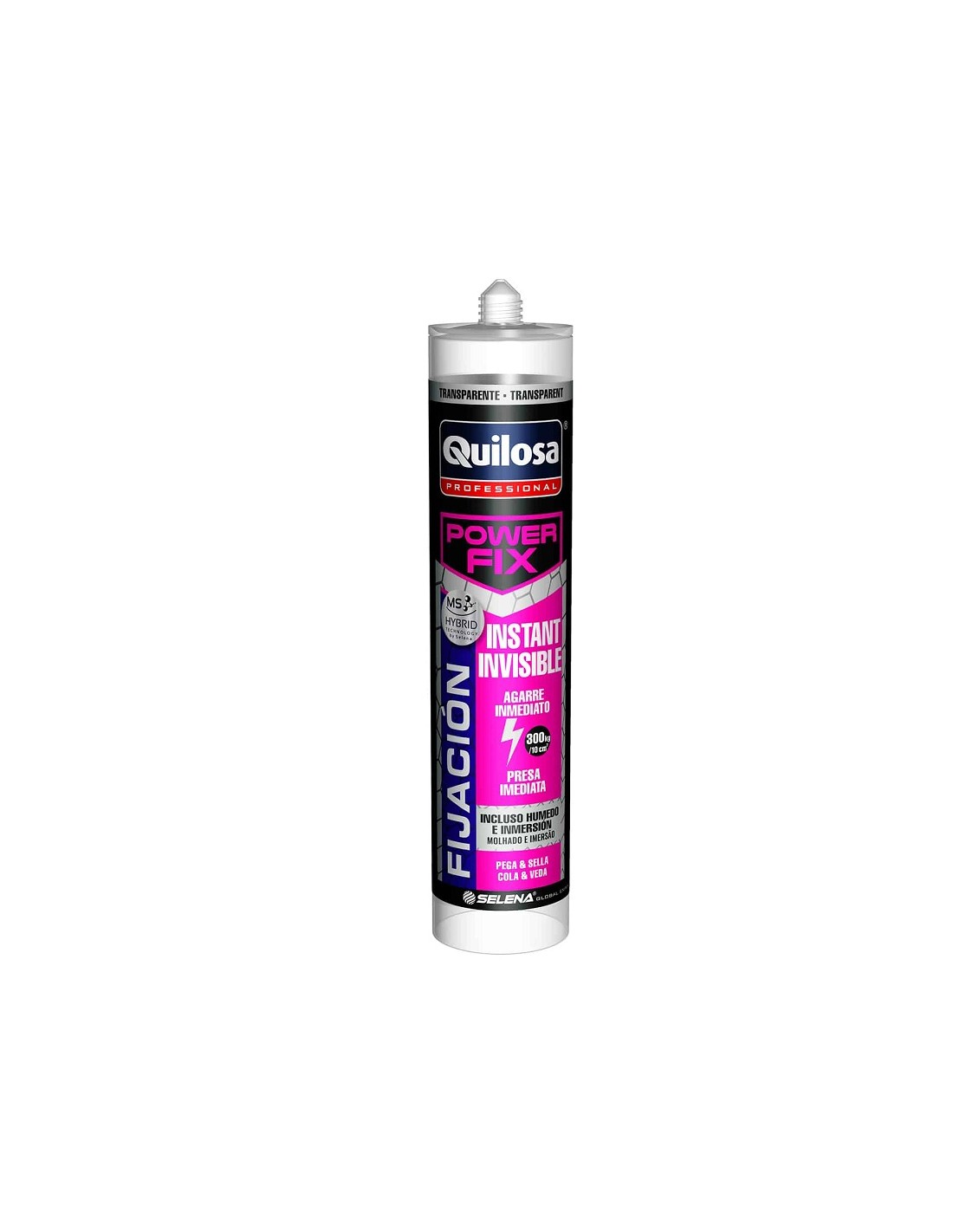 Quilosa Pegamento Rápido Power Fix Transparente 295Grs