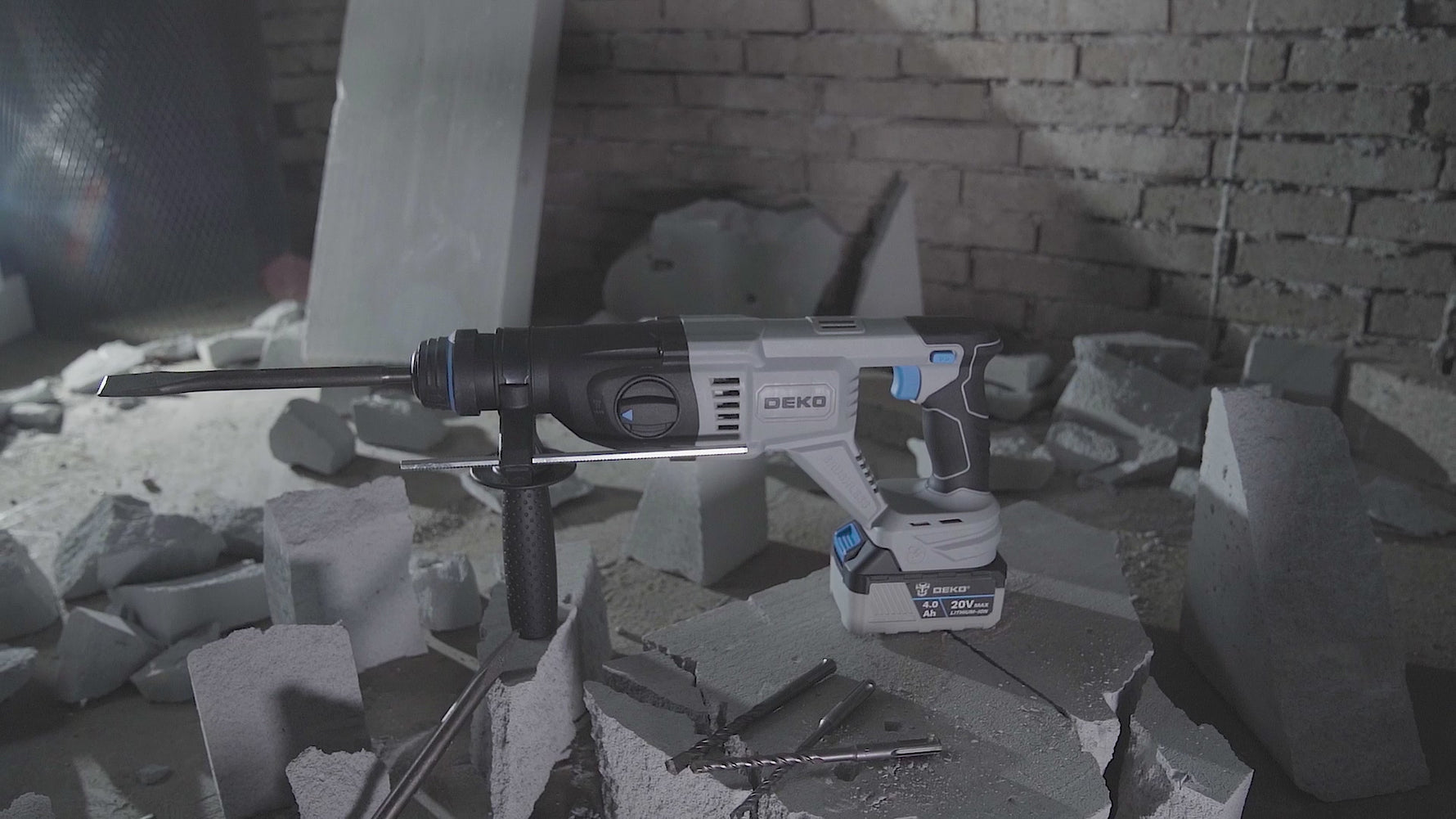 Deko Rotomartillo 18mm 3.2J SDS Plus 20V Brushless C/Bat. y Carg.