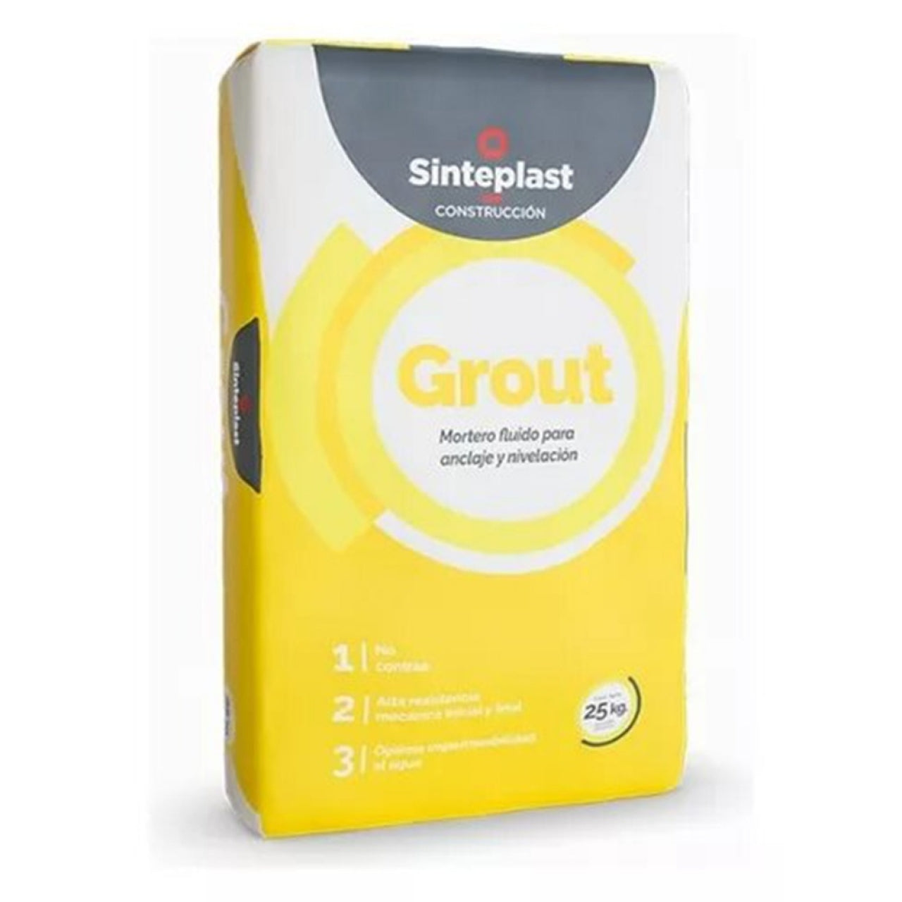 SINTEPLAST GROUT MORTERO FLUIDO PARA ANCLAJE Y NIVELACION 25 KGS