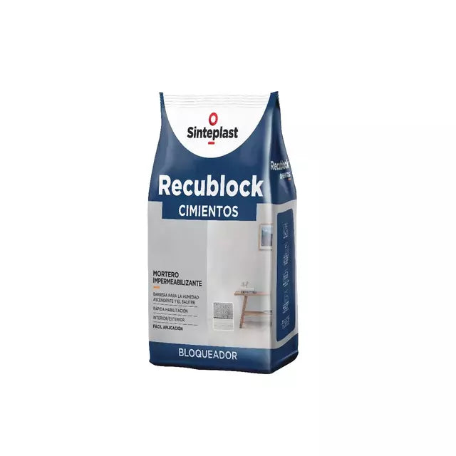 Sinteplast Recublock Cimientos Polvo 12 Kgs