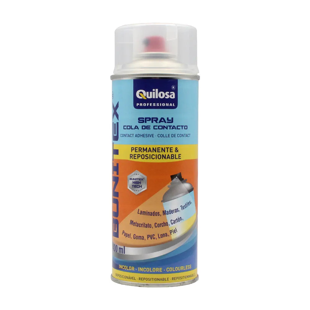 Quilosa Bunitex Spray es un adhesivo de contacto 400 Ml
