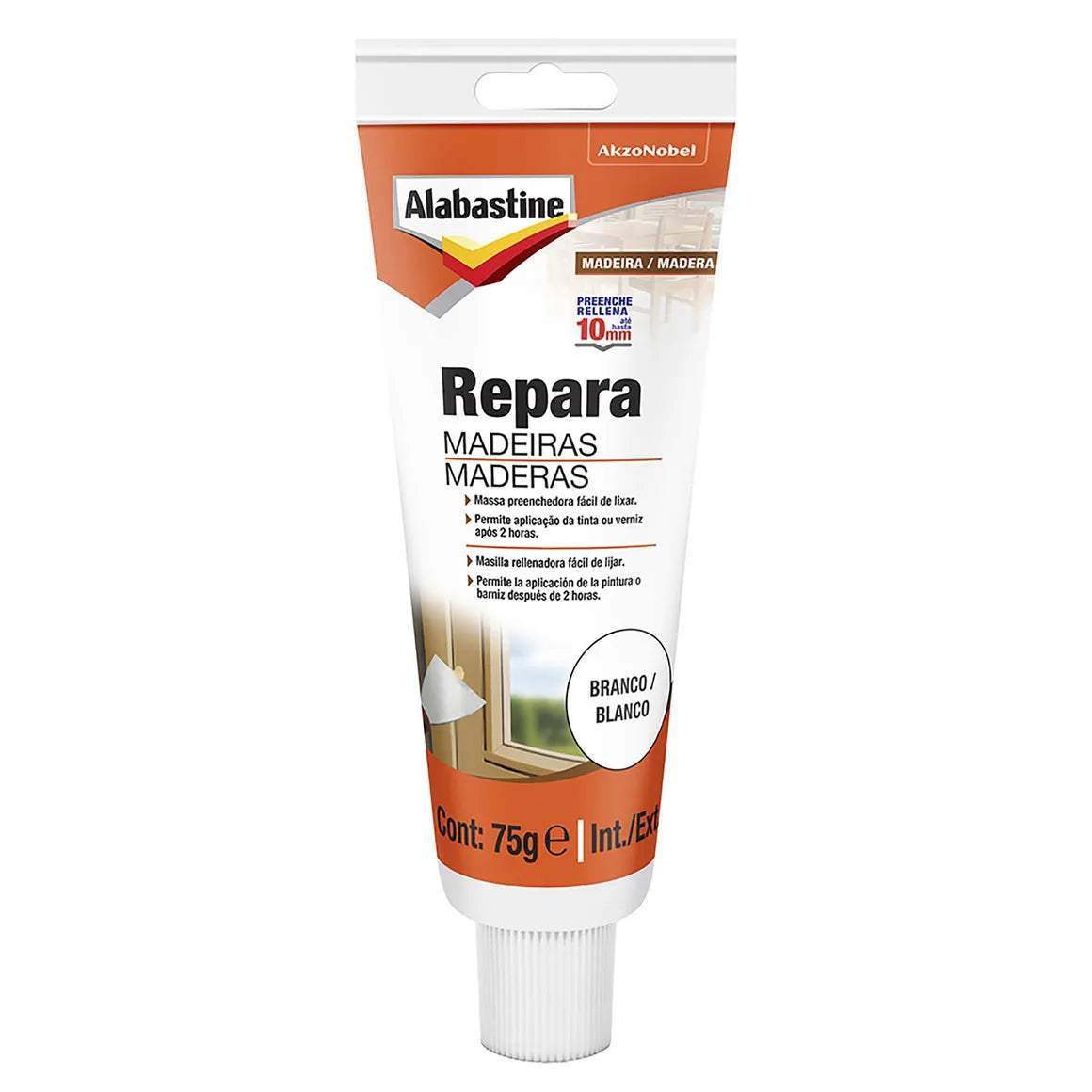 Alabastine Repara Madera Blanco 75 Grs