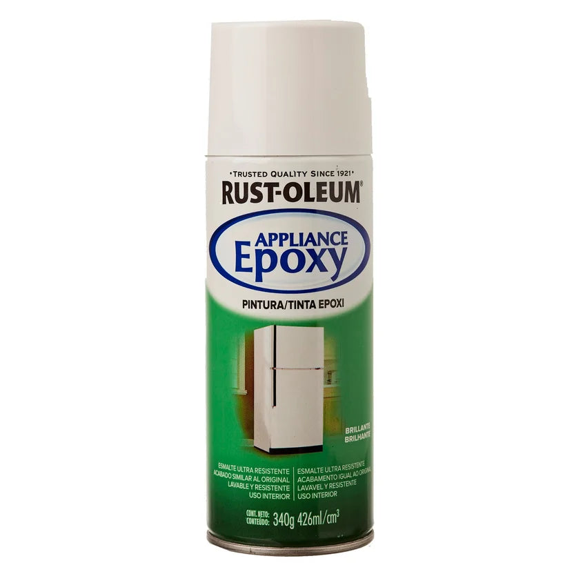 Rust Oleum Pintura Epoxi Acero inoxidable brillente 340 Ml
